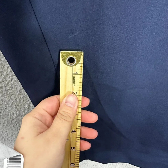 Lavish Alice pants womens 12 blue wide leg trousers cropped office high rise - Picture 6 of 8